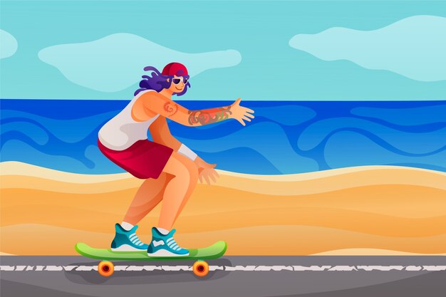 Gradient-Hintergrund für Sommerfeiern