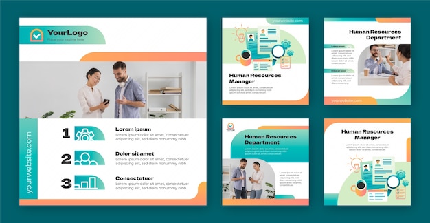 Gradient Human Resources Instagram-Posts