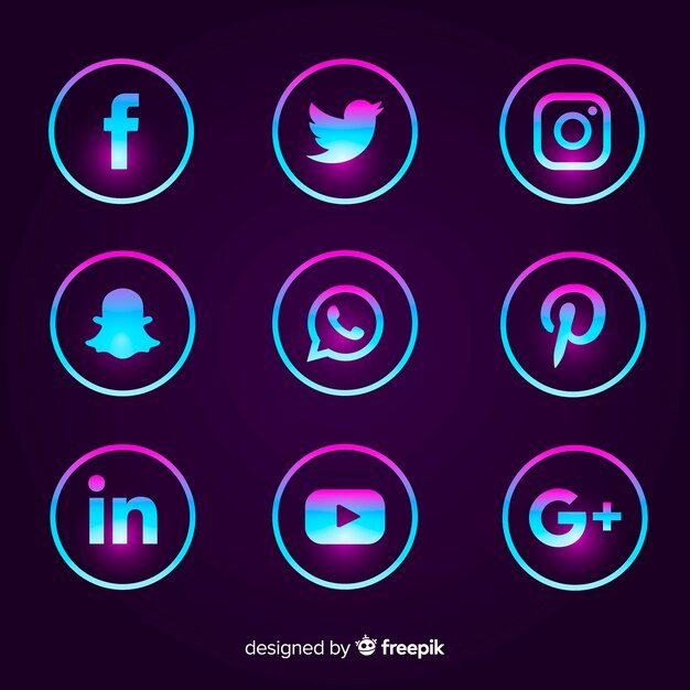 Gradient-Logo für Social Media-Logos