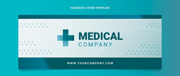 Gradient medizinisches Facebook-Cover