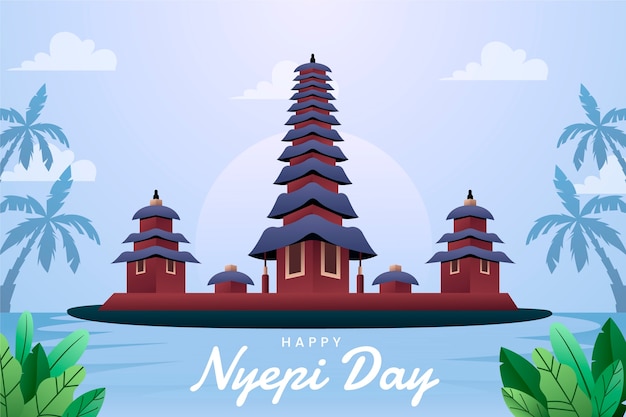 Gradient nyepi feier hintergrund