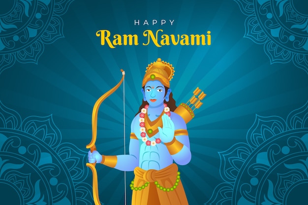 Gradient-RAM-Navami-Hintergrund