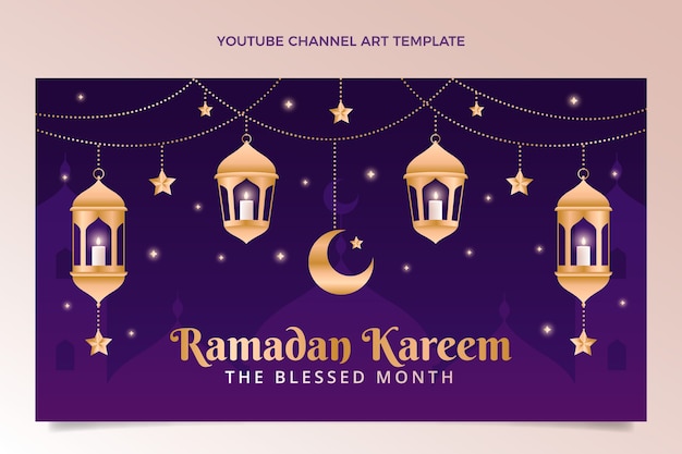 Gradient Ramadan YouTube-Kanalkunst