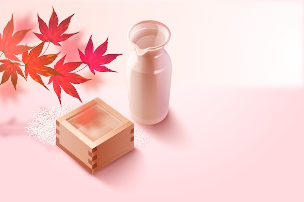 Gradient Sake-Illustration