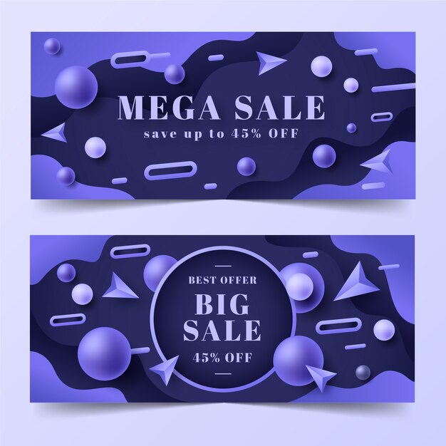 Gradient sehr peri Verkaufsbanner