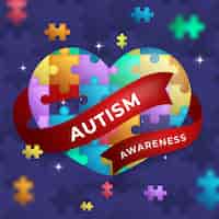 Kostenloser Vektor gradient world autism awareness day illustration