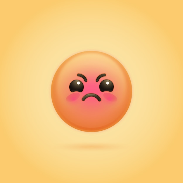 Kostenloser Vektor gradiente hass-emoji-illustration