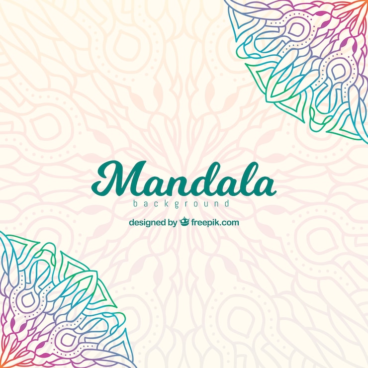 Kostenlose Vektor gradienten mandala hintergrund