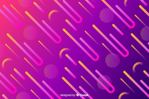 Gradienter Hintergrund mit dynamischen Formen