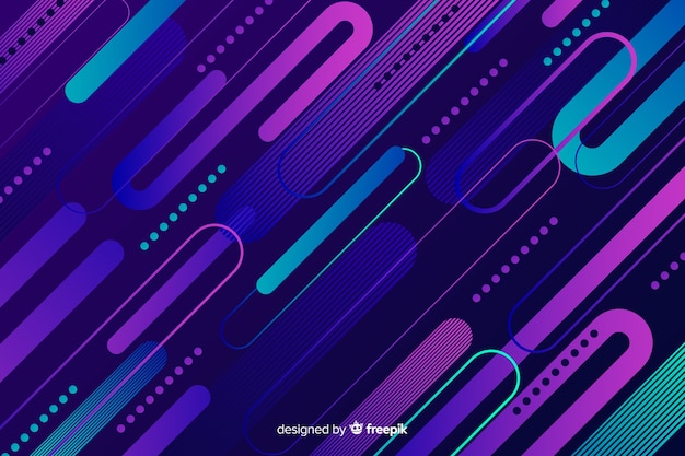 Gradienter Hintergrund mit dynamischen Formen