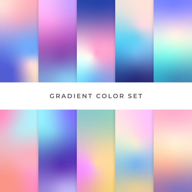 Gradientfarbensatzelement
