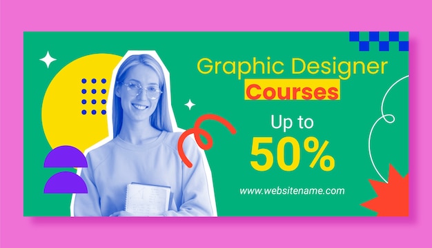 Grafikdesigner-Verkaufsbanner-Vorlage