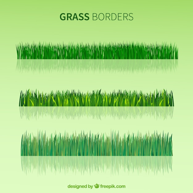 Gras Grenzen in realistischem Design