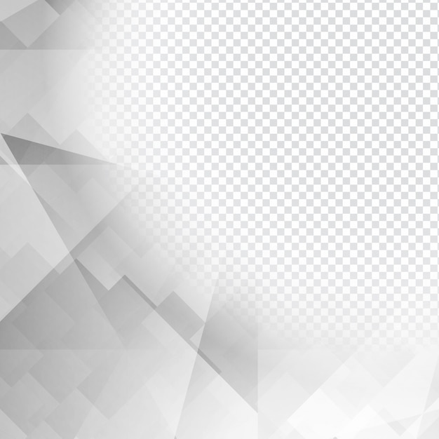 Grau polygonal design auf transparentem hintergrund