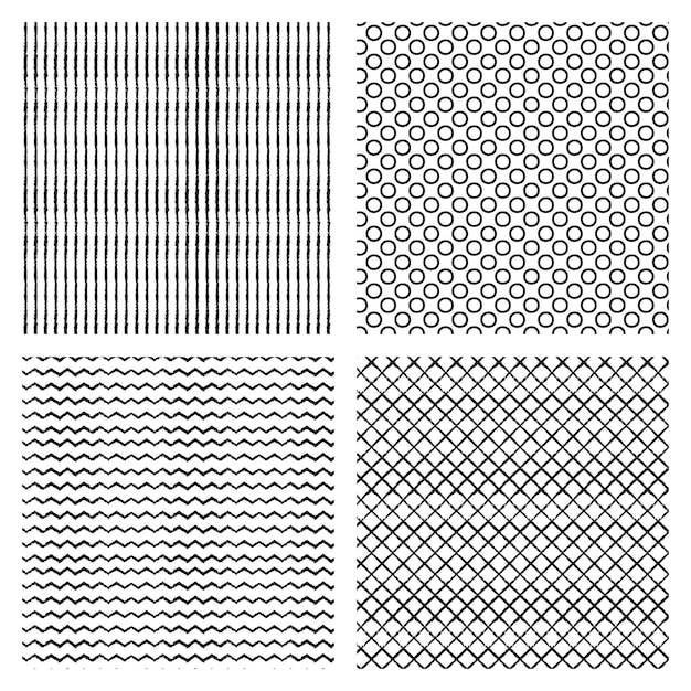 Kostenloser Vektor gravur handgezeichnete mustersammlung