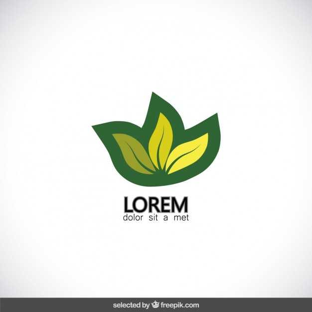 Kostenloser Vektor green plant logo