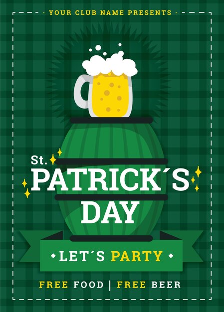 Grün ST. Patrick Tageskarte