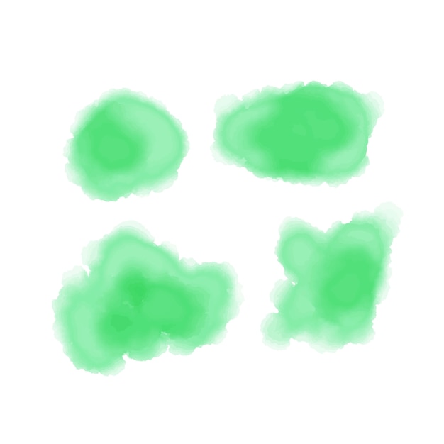 Grüne aquarell hintergrund vektor