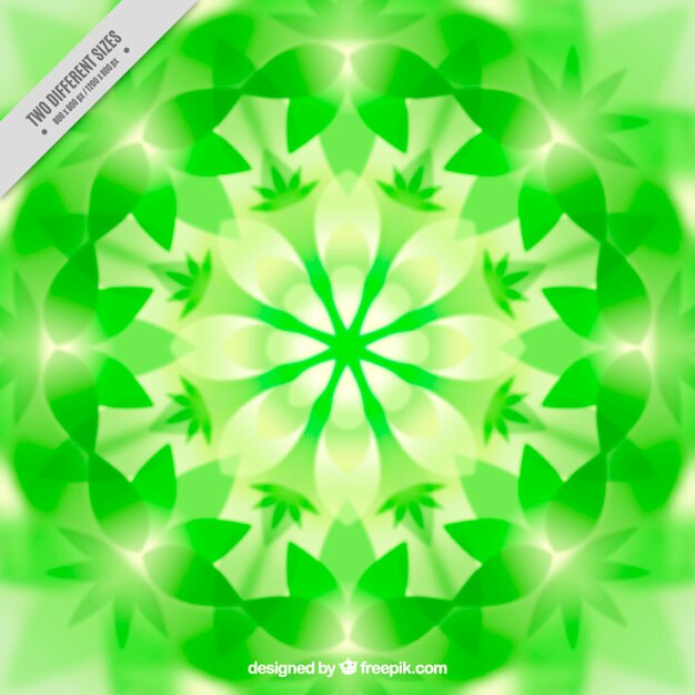 Grüne kaleidoskop hintergrund