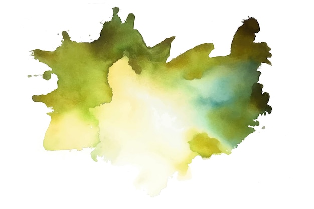 Grüner abstrakter Aquarellspritzer