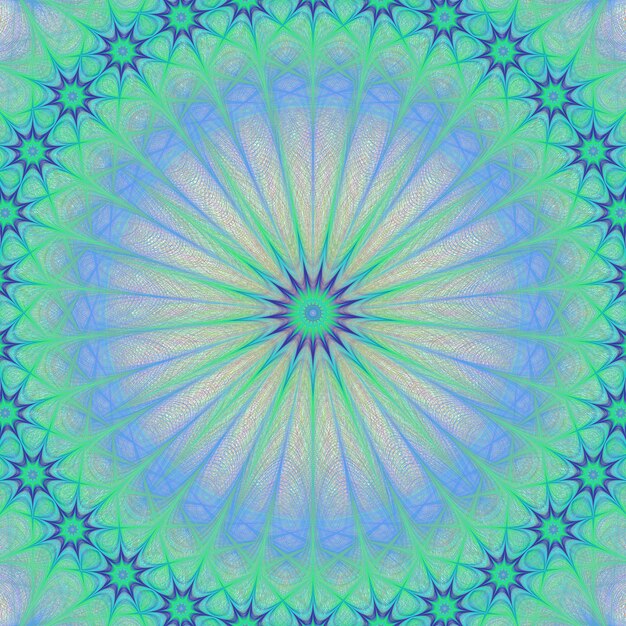 Grüner Mandala Hintergrund