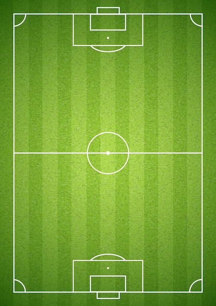 Kostenloser Vektor grünes fußballfeld