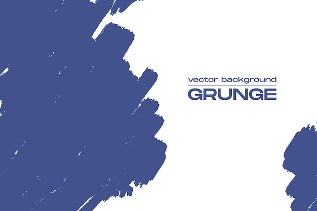 Kostenloser Vektor grunge hintergrund mit blauen pinselstrichen