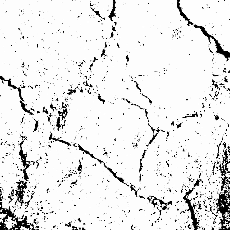 Kostenlose Vektor grunge-stil maske overlay mit geknackt textur