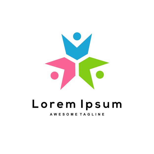 Gruppen-logo-vorlage