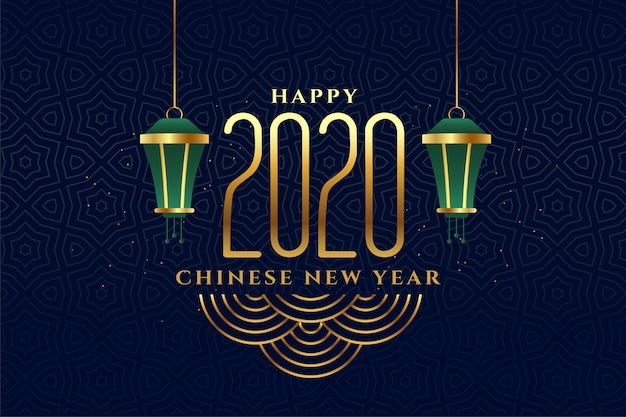 Grußkarte des chinesischen neujahrsfests 2020