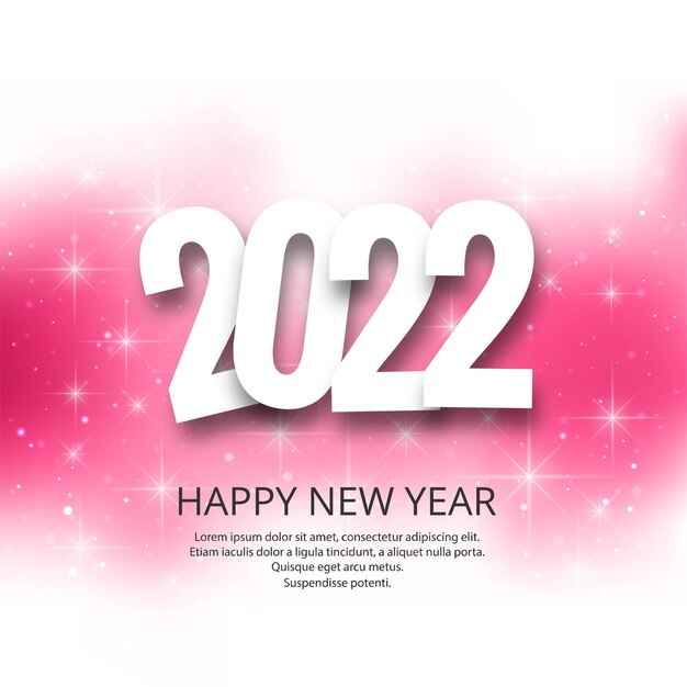 Guten Rutsch ins Neue Jahr 2022 Kartenfeiertag glänzender Hintergrund
