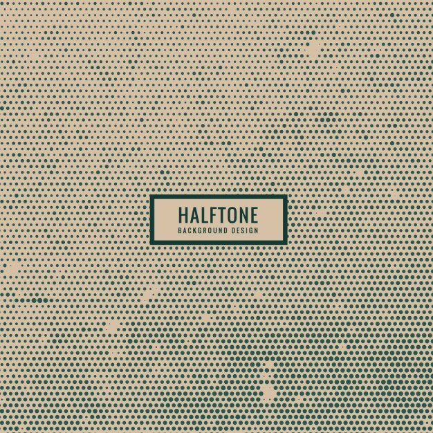 Kostenlose Vektor halbton im alten stil