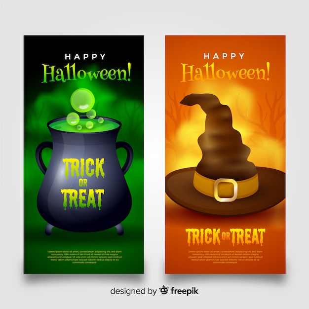 Halloween banner hexerei sammlung