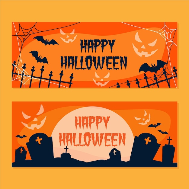 Halloween banner sammlung