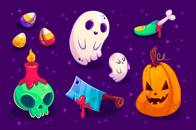 Halloween Element Pack Konzept