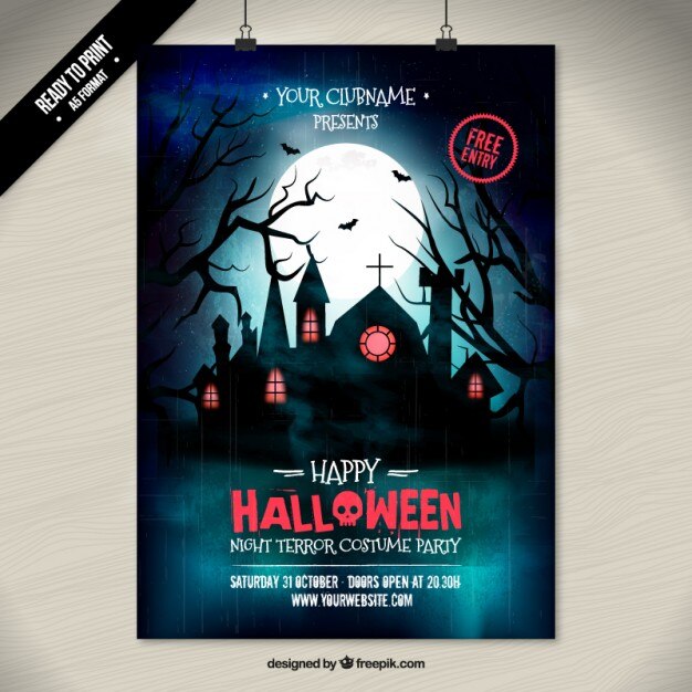 Halloween-Kostüm-Party-Plakat