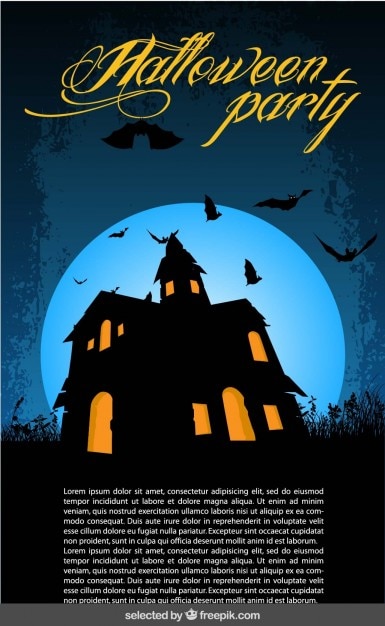 Halloween-party-plakat-schablone