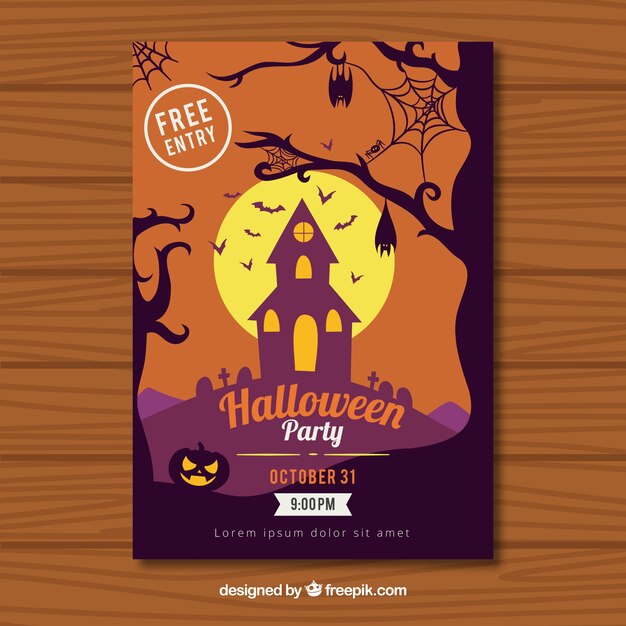 Halloween-partyplakat