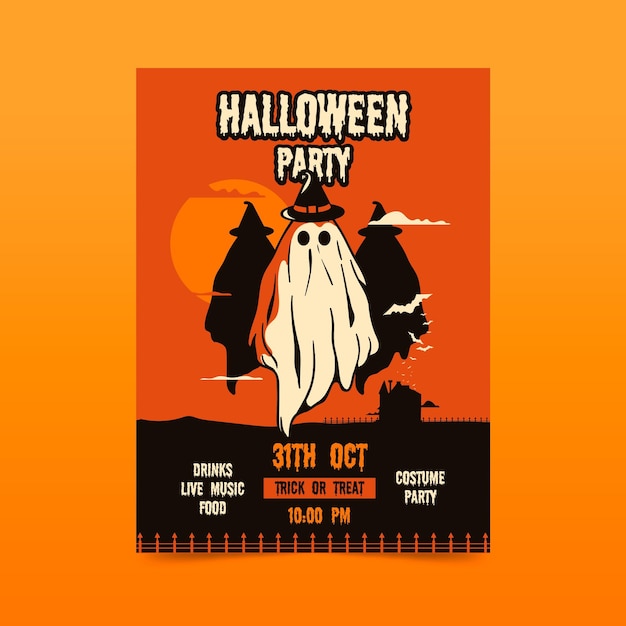 Halloween-partyplakat