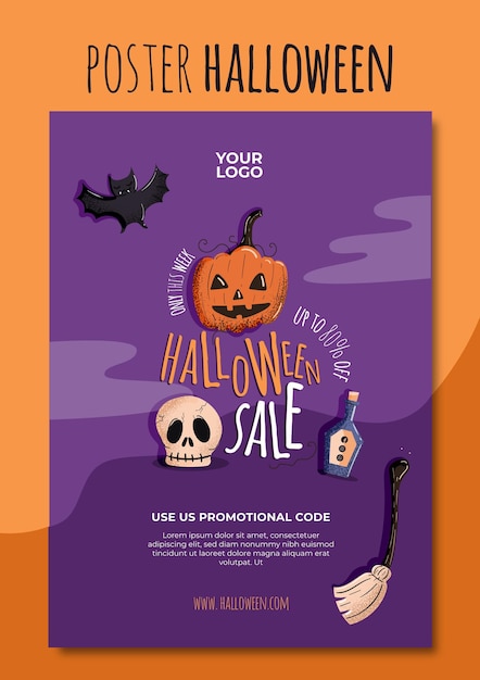 Halloween poster vorlage