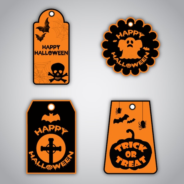 Halloween tags sammlung