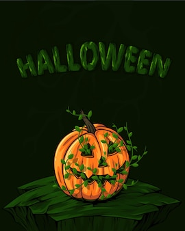 Halloween-vektor-illustration happy halloween horror halloween-kürbis