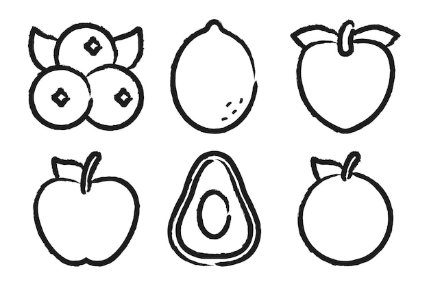 Hand gezeichnete frucht | Kostenlose Vektor