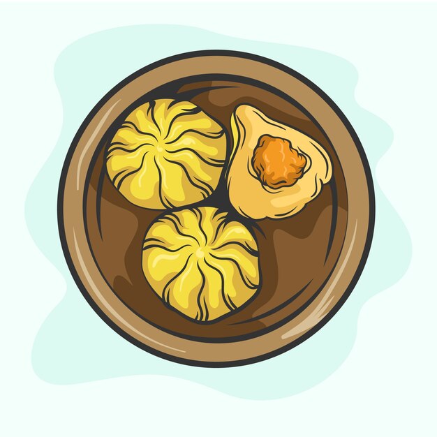 Hand gezeichnete modak Illustration