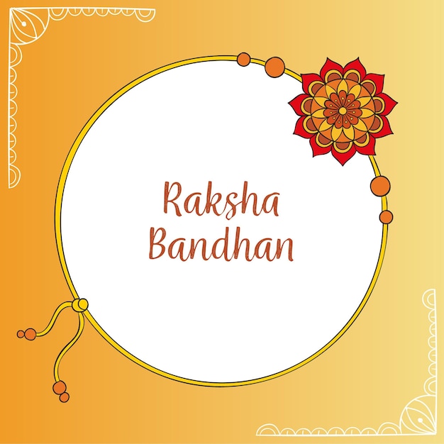 Kostenloser Vektor hand gezeichneter raksha bandhan