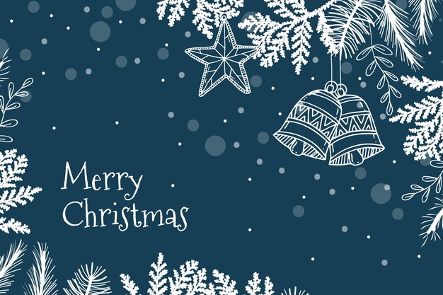 Aquarellweihnachtsfeierplakatschablone Kostenlose Vektor