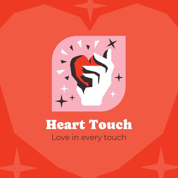 Hand-Herz-Logo-Design-Vorlage