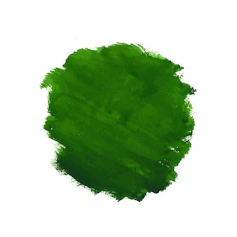 Hand zeichnen grünes pinselstrich-aquarell-design