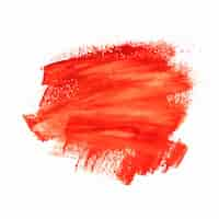 Kostenloser Vektor hand zeichnen rotes aquarell strock design