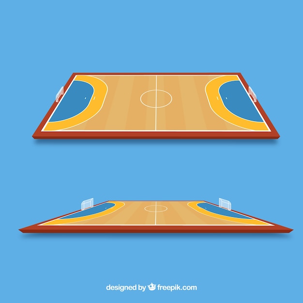 Handball feld design